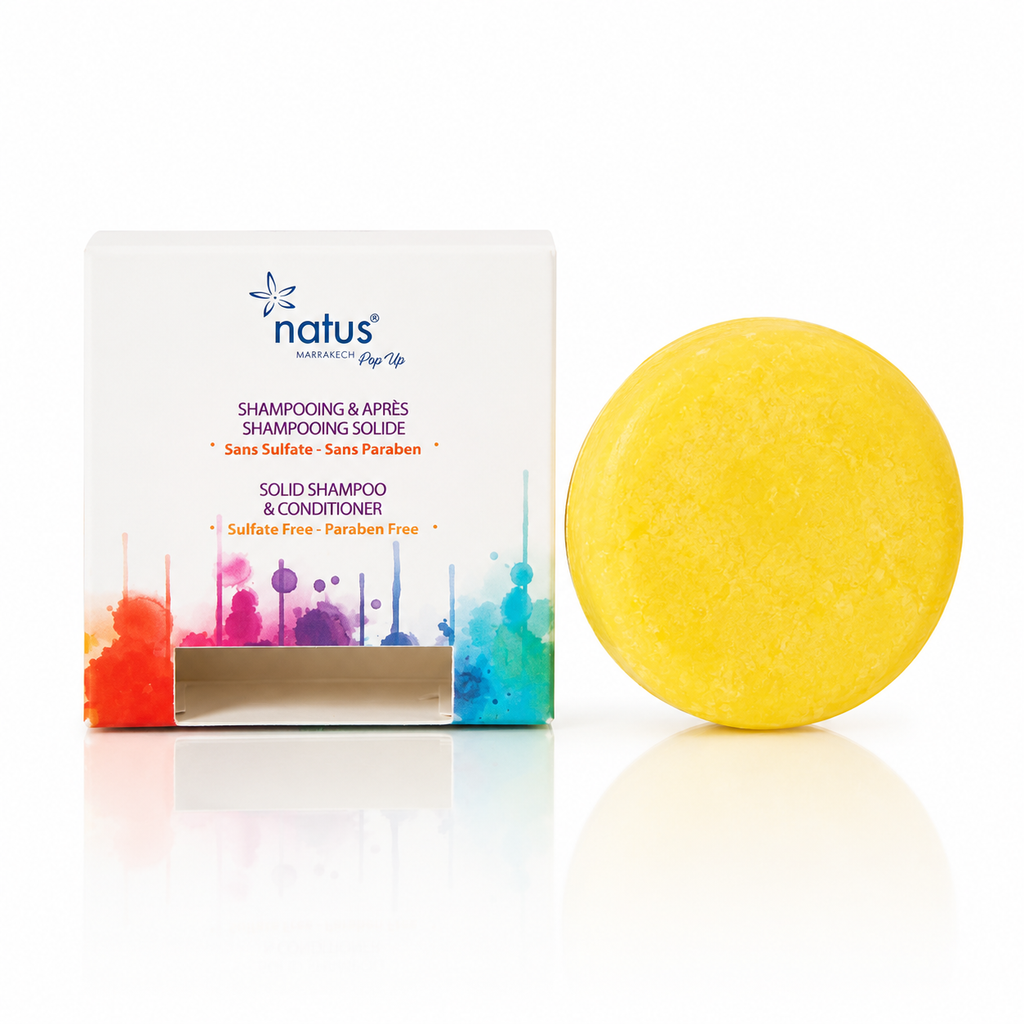 Solid Shampoo & Conditioner 2-in-1 – 80g I citron