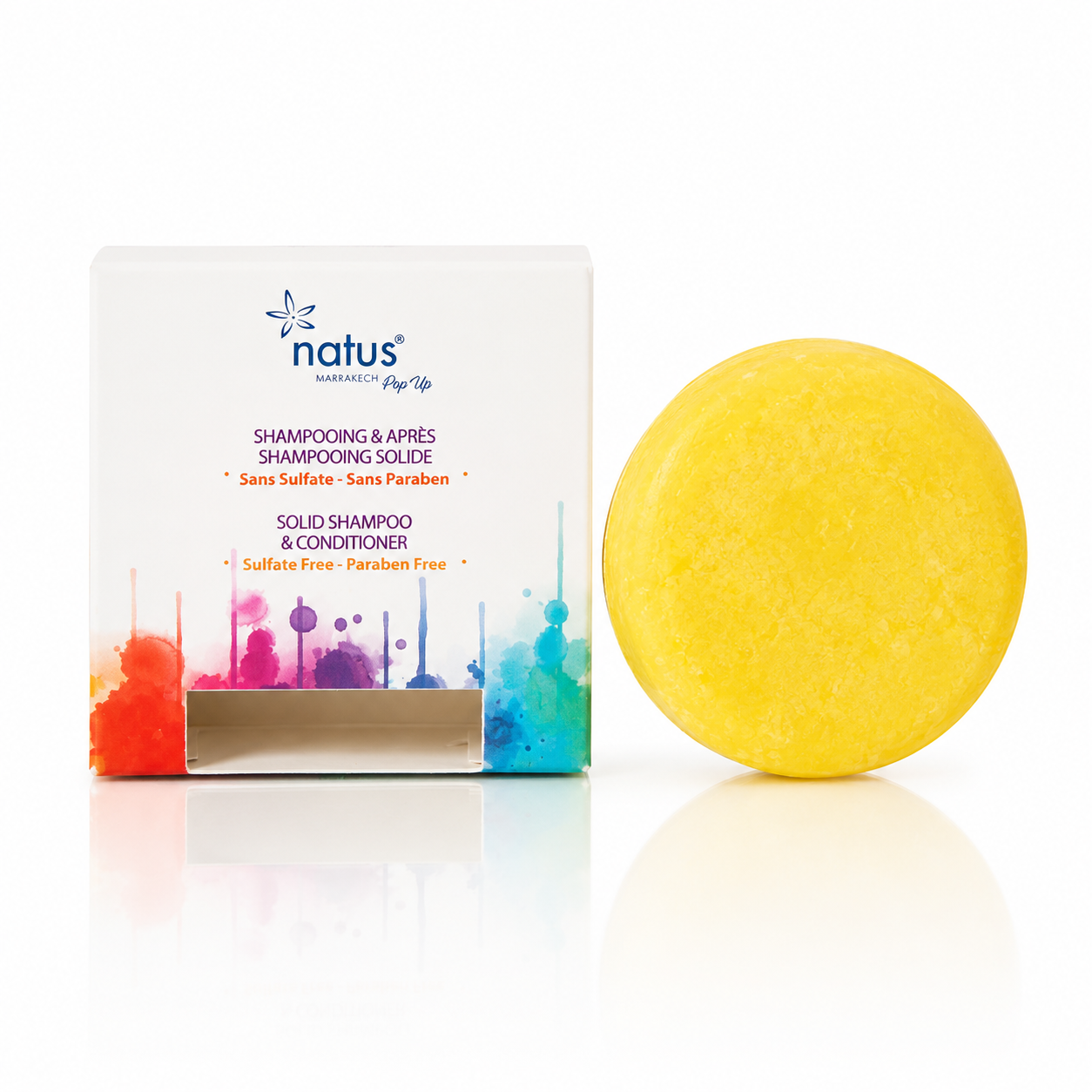 Solid Shampoo & Conditioner 2-in-1 – 80g I citron