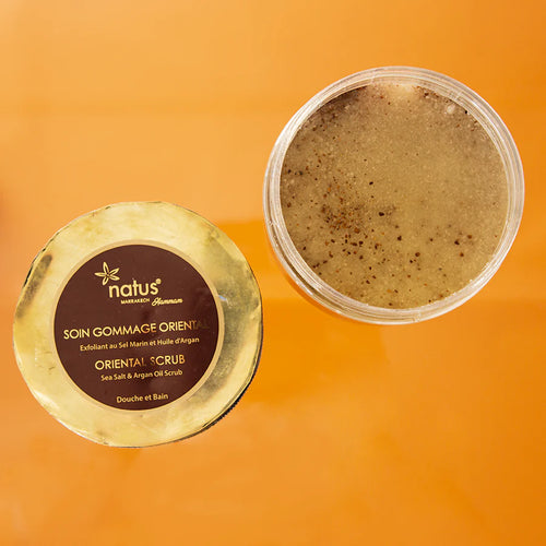 Oriental Scrub (απολεπτιστικό) σώματος με Έλαιο Αργκάν, Θαλασσινό αλάτι και Πορτοκαλοανθό 250ml