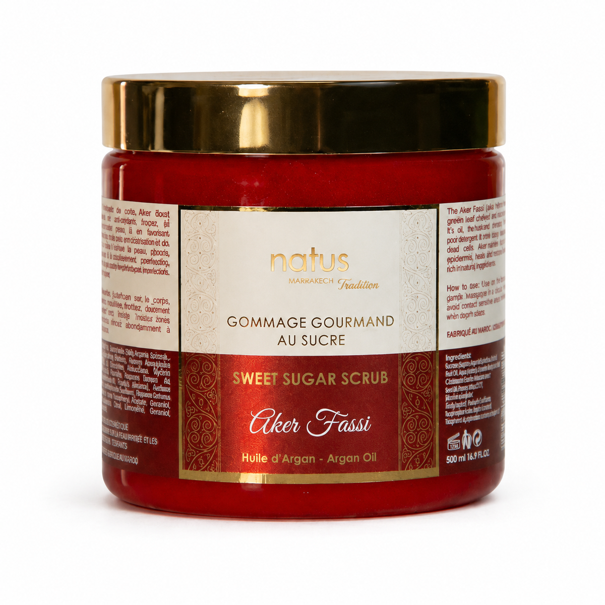 Scrub σώματος με ζάχαρη & Aker Fassi 500ml