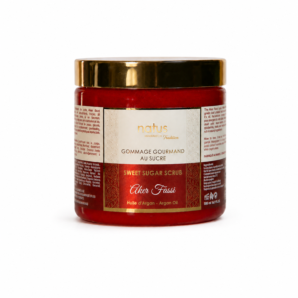 Scrub σώματος με ζάχαρη & Aker Fassi 500ml