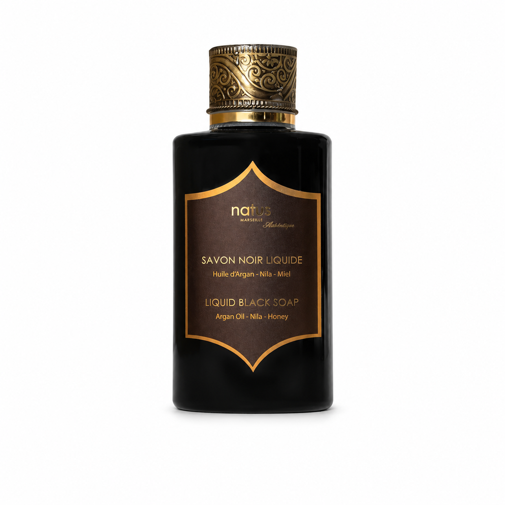 Αφρόλουτρο με μαύρο σαπούνι beldi, μέλι, argan, Nila 200ml