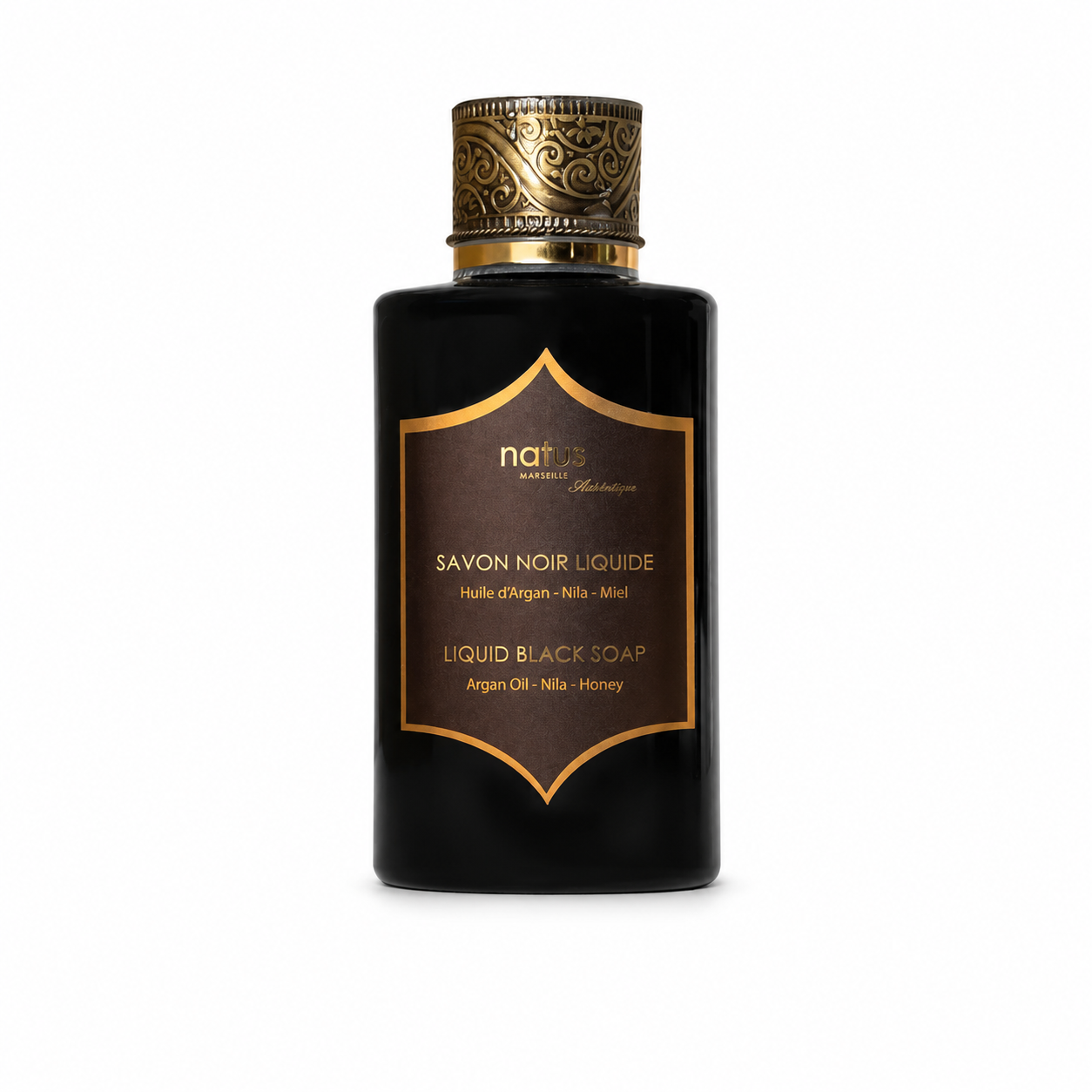 Αφρόλουτρο με μαύρο σαπούνι beldi, μέλι, argan, Nila 200ml