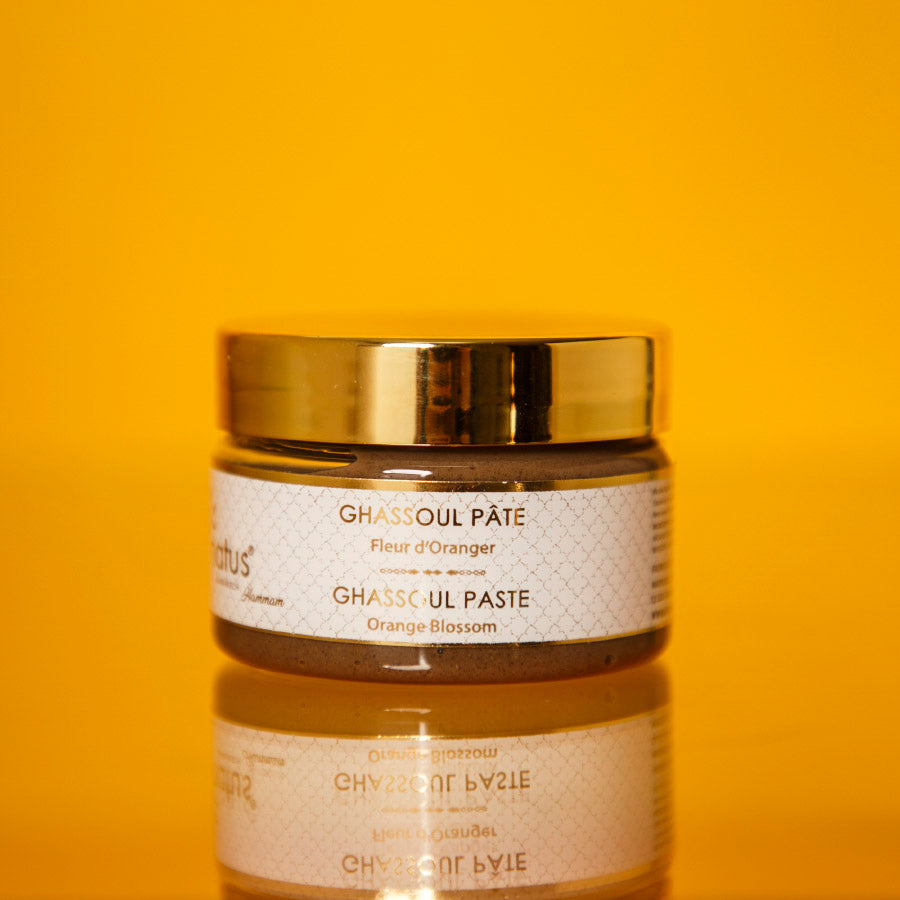 Moroccan Ghassoul Clay for Body and Hair with Honey & Orange Blossom 250ml